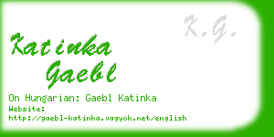 katinka gaebl business card